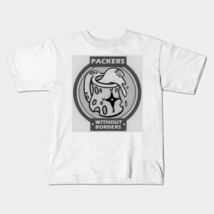 Packers Without Borders Merch Black and White Kids T-Shirt
